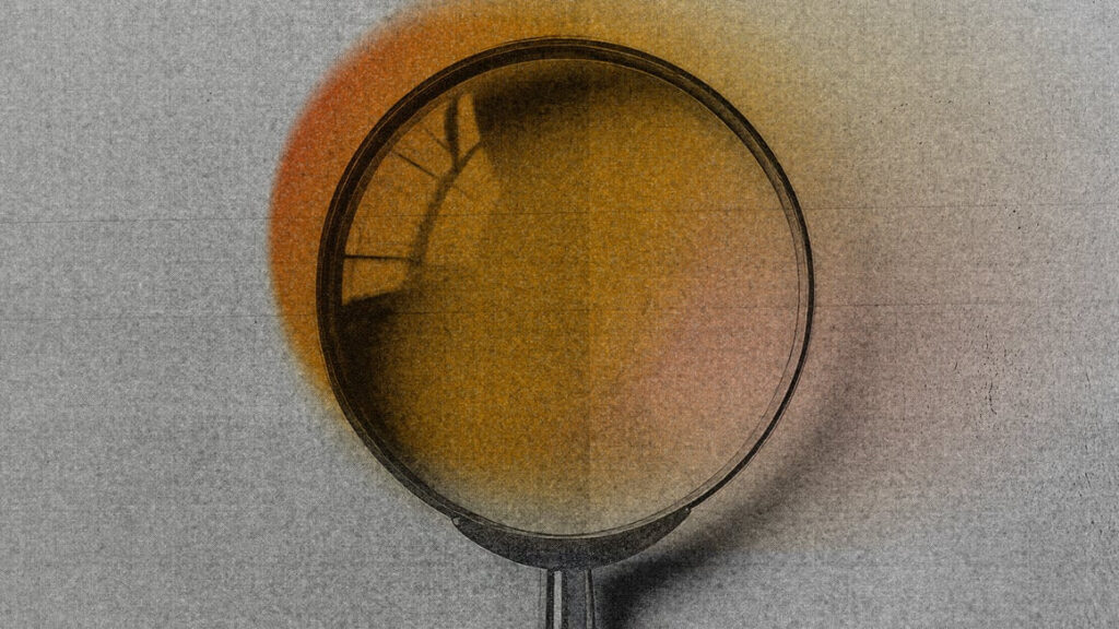 Illustrative graphic of a magnifying glass