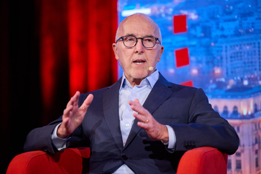 Project Liberty Founder Frank McCourt speaking at the Brussels Forum and announcing Project Liberty Institute's new transatlantic partnership with GMFUS, in collaboration with Mercator Stiftung