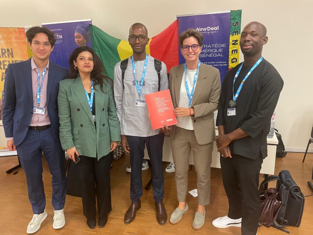 Project Liberty Institute's Sarah Nicole with government representatives from Senegal